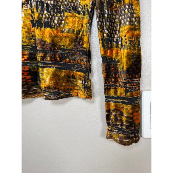 Vintage Christian Lacroix Bazar Velvet Burn Out Crop Top size M - Picture 12 of 12